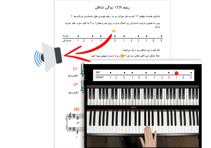 pdf آموزش پیانو مبتدی تا پیشرفته